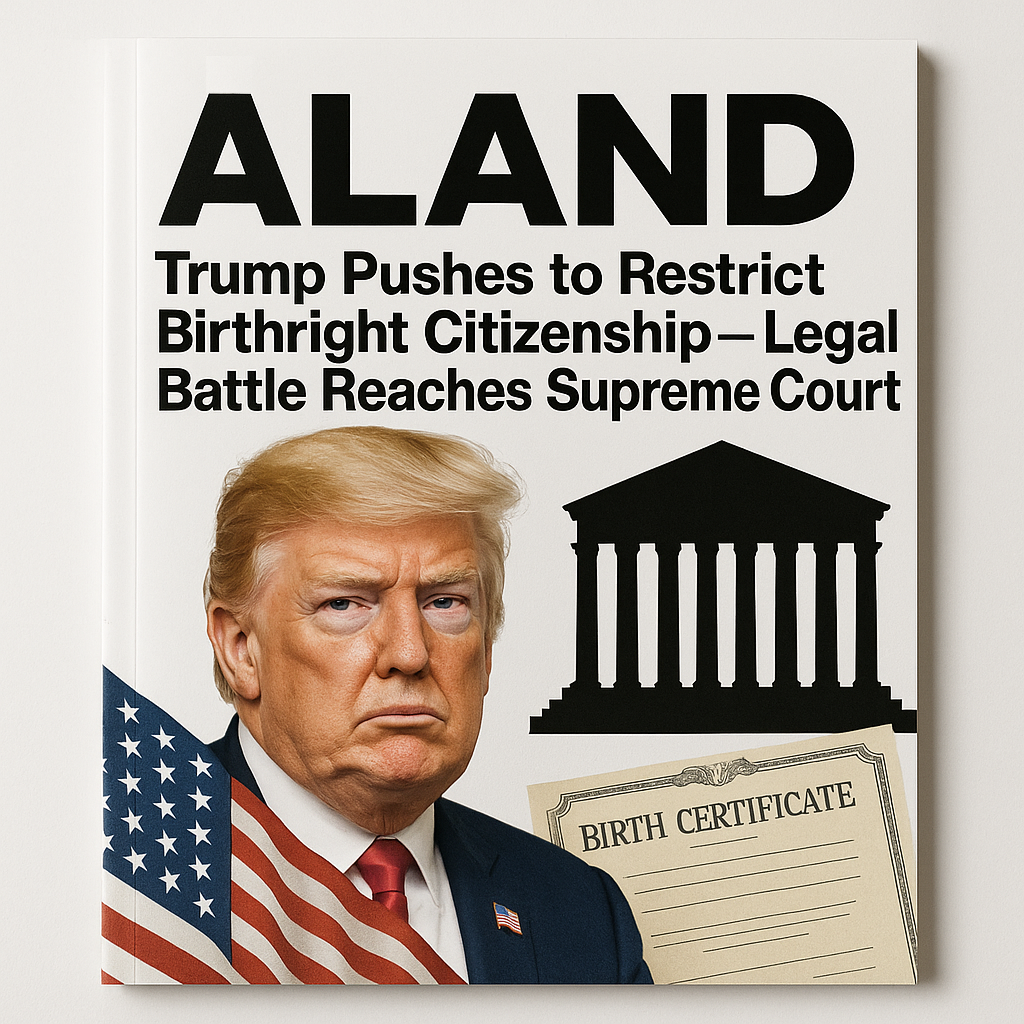 ALAND Magazine Cover — Trump Birthright Citizenship Supreme Court Case